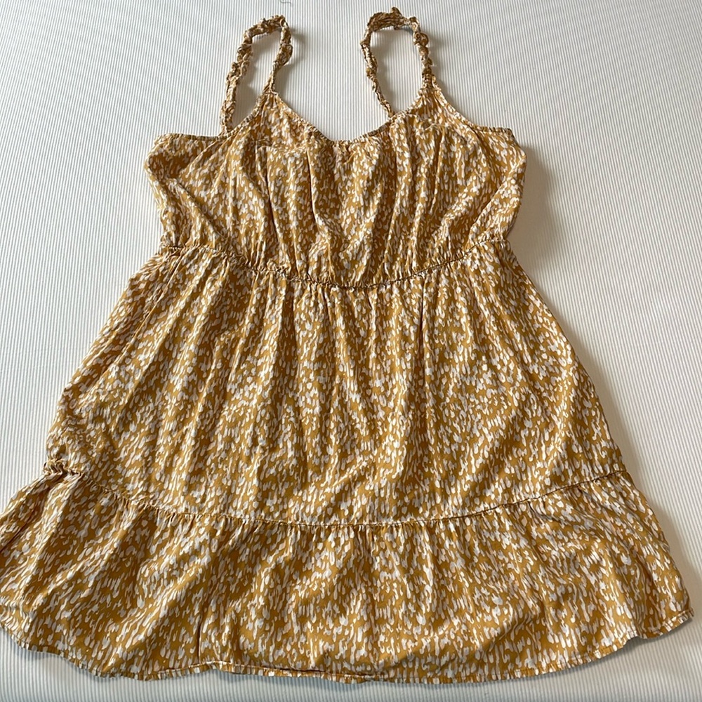 Banana Republic XL yellow dress, high waist elastic with stretch